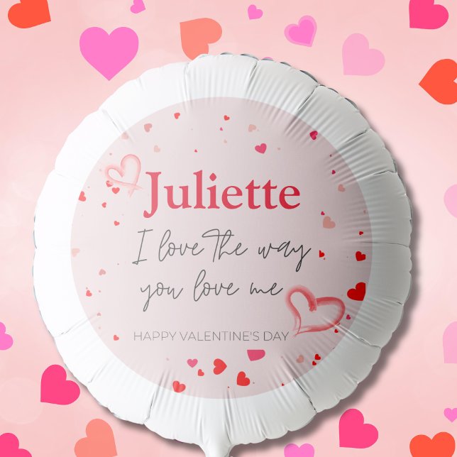 Romantic Pink and Red Heart Valentine's Day Balloon (Romantic Pink and Red Heart Valentine's Day Balloon)