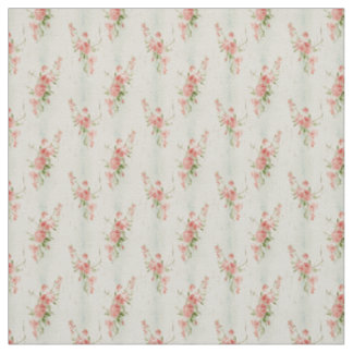 Romantic Pink Blossoms with Vintage Serenity Fabric