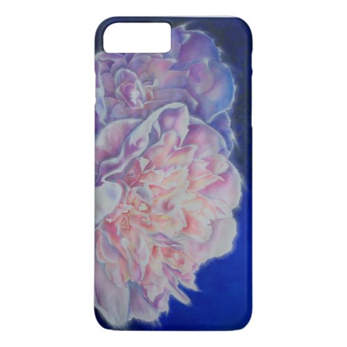 Romantic pink  blue pastel watercolor painting iPhone 8 plus7 plus case