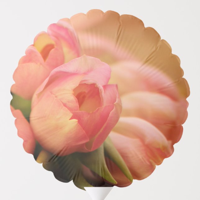 Romantic Pink Butterfly Tulip Balloon (Back)