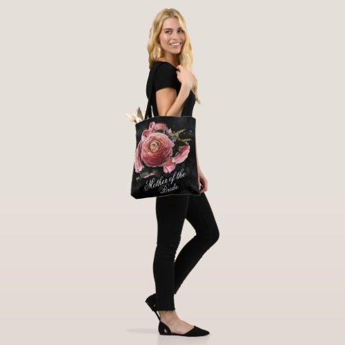 Romantic Pink Floral Bouquet Mother of the Bride Tote Bag