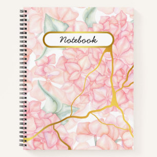 Romantic Pink Floral Notebook
