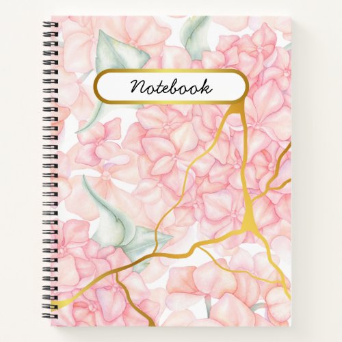 Romantic Pink Floral  Notebook