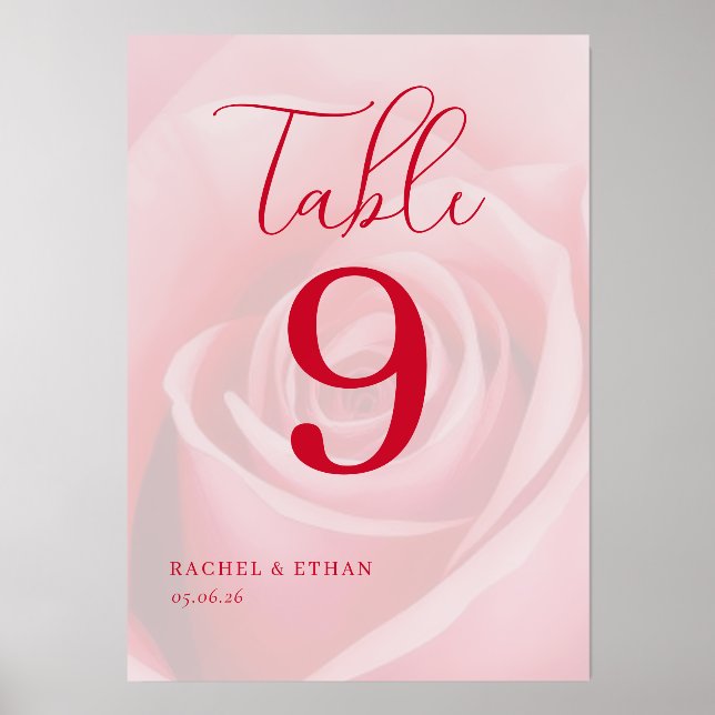 Romantic Pink Floral Rose Holder (Front)