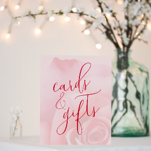 Romantic Pink Floral Watercolor Foam Board