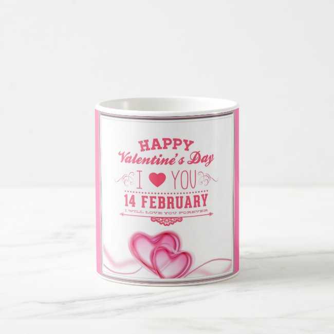 Romantic Pink Happy Valentines Day