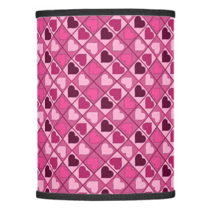 Romantic Pink Hearts Up and Down Lamp Shade