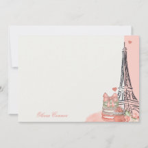 Romantic Pink Paris Theme Personalized