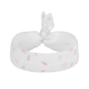 Romantic Pink Peach Rose Petals Hair Tie
