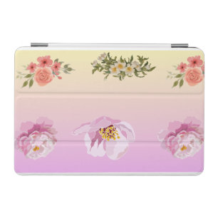 Romantic Pink Peony & Rose Floral iPad mini Cover 