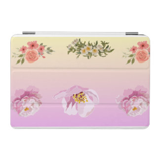 Romantic Pink Peony & Rose Floral iPad mini Cover