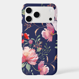Romantic Pink & Red Floral Botanical Pattern | Iphone 18 Pro Max Case