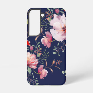 Romantic Pink & Red Floral Botanical Pattern | Samsung Galaxy S22 Case