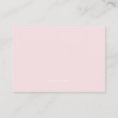 Romantic Pink Watercolor Flowers Book Request Card (Back)
