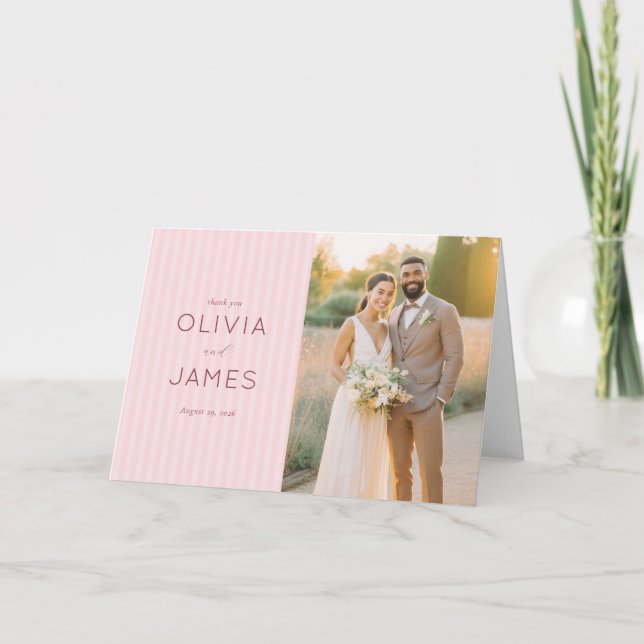 Romantic Pink Wedding Invitation (Front)