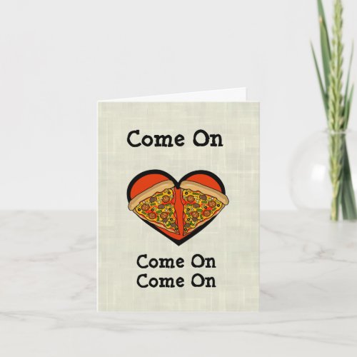 Romantic Pizza Card