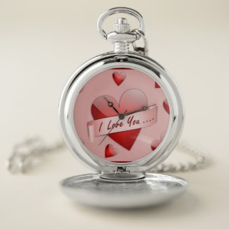 Romantic Pocket Watch with Heart