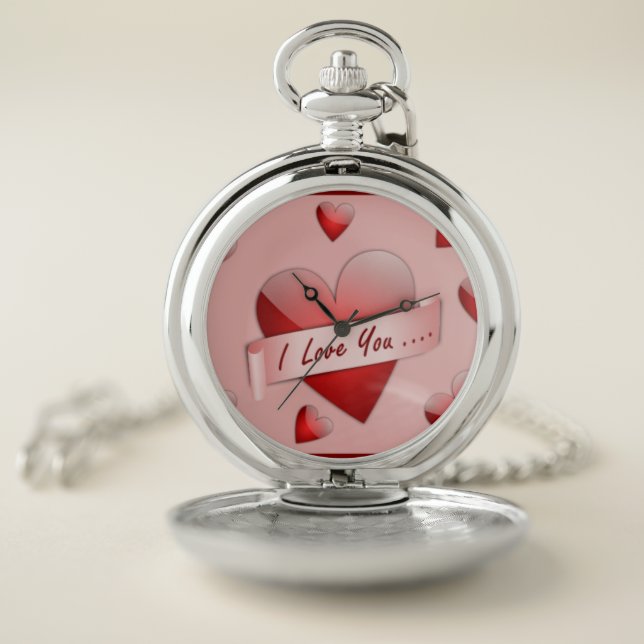 Romantic Pocket Watch with Heart (Inside)