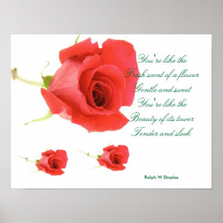 romantic poem posters
