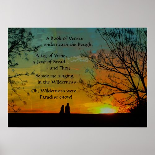 romantic poem _ Rubaiyat of Omar Khayyam Poster