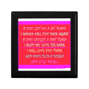 Romantic poems art for your loved one gift box