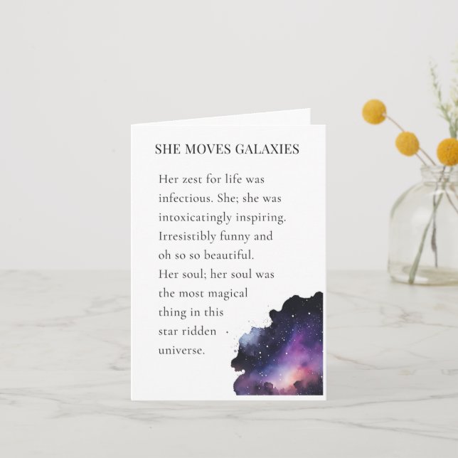 Romantic Poetry gift card (Front)