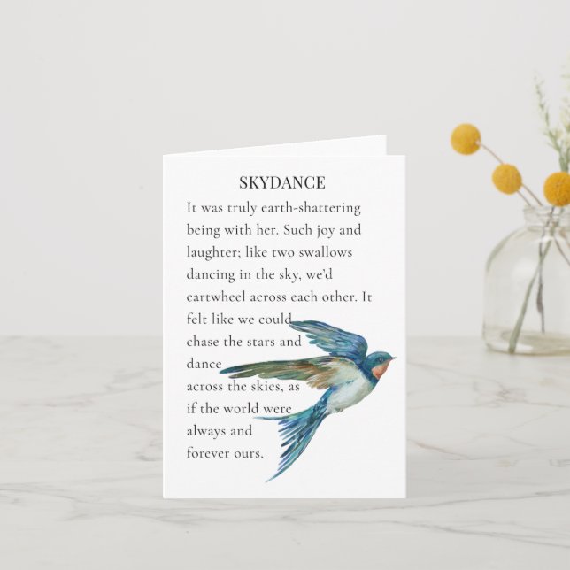 Romantic Poetry gift card (Front)