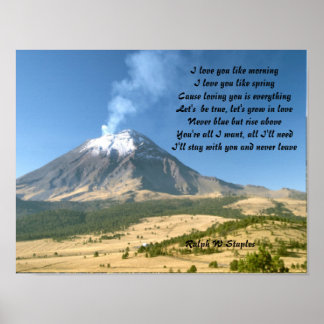 Romantic postcards poster