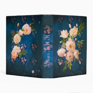 Romantic Powder Red Roses  Mini Binder