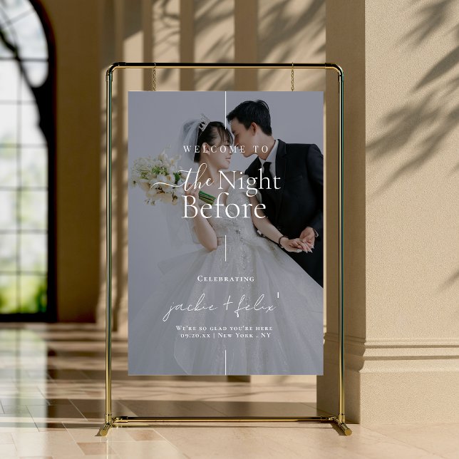 Romantic Pre Wedding Celebration Sign Custom Photo (Creator Uploaded)