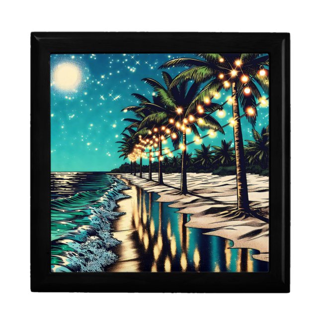 Romantic Pretty Coastal Art  Gift Box (Front)