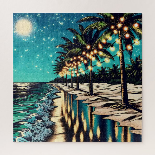 Romantic Pretty Coastal Art  Jigsaw Puzzle (Vertical)