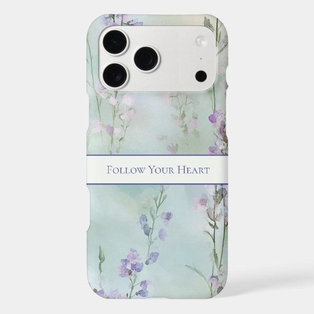 Romantic Pretty Lavender Flowers   iPhone Case (Back)