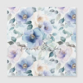 Romantic Pretty Lavender Flowers Love Wedding   (Front)