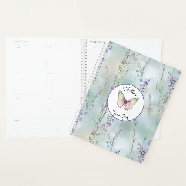 Romantic Pretty Lavender Flowers Planner (Display)