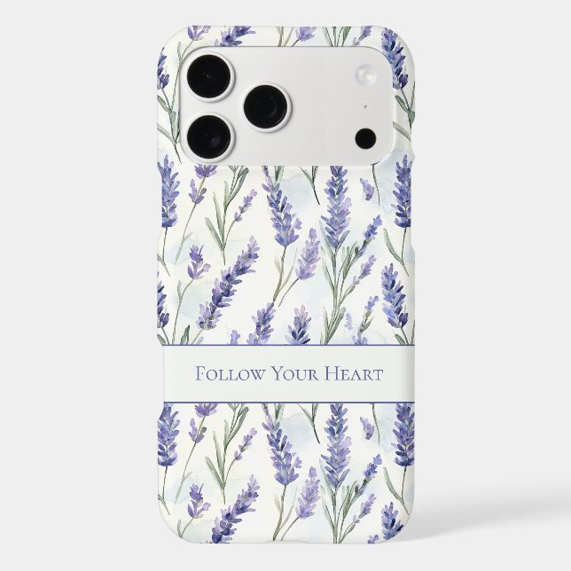 Romantic Pretty Lavender Purple Flowers Case-Mate iPhone Case (Back)