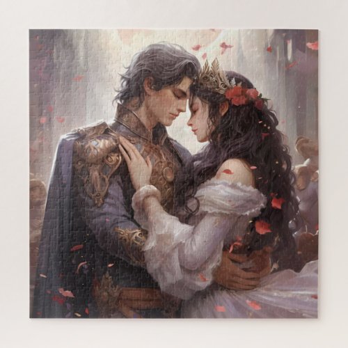 Romantic princess and prince couple jigsaw puzzle