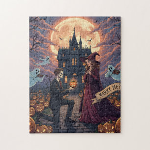 Romantic Proposal Halloween Puzzle
