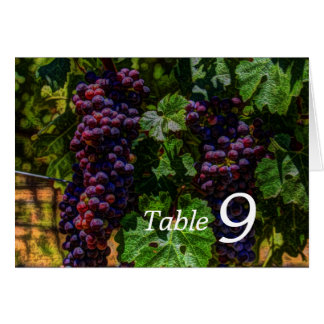 romantic purple Grapes vineyard winery wedding Cards
