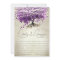 Romantic Purple Heart Leaf Tree Wedding