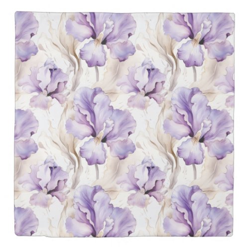 Romantic Purple Iris Floral  
