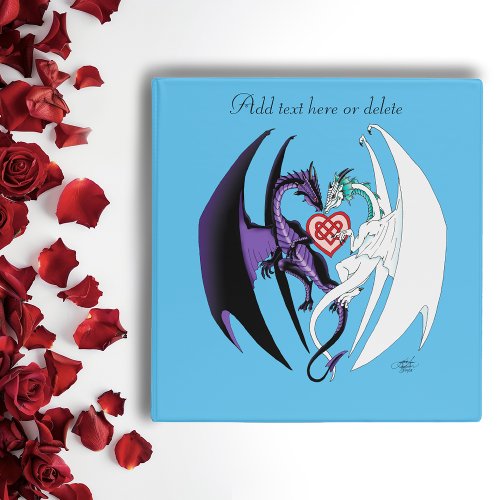 Romantic Purple White Fantasy Dragons Love Blue 3 Ring Binder Romantic Purple White Fantasy Dragons Love Blue 3 Ring Binder
