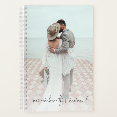 Romantic Quote 2 Photos Remember This Moment Name  Notebook