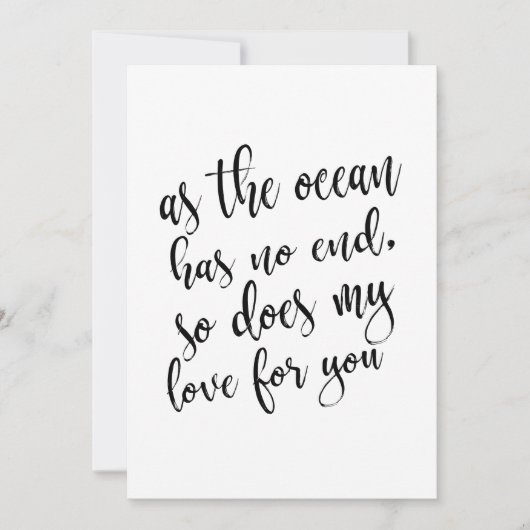 Romantic quote affordable sign for wedding (Front)
