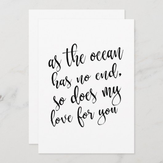 Romantic quote affordable sign for wedding (Front/Back)