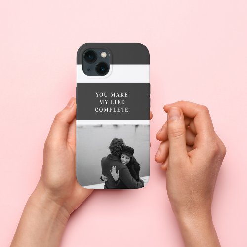 Romantic Quote and Photo  Valentines Gift iPhone 13 Case