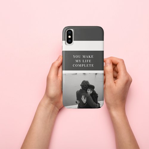 Romantic Quote and Photo  Valentines Gift iPhone XS Case