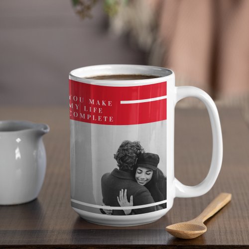 Romantic Quote and Photo  Valentines Gift Coffee Mug
