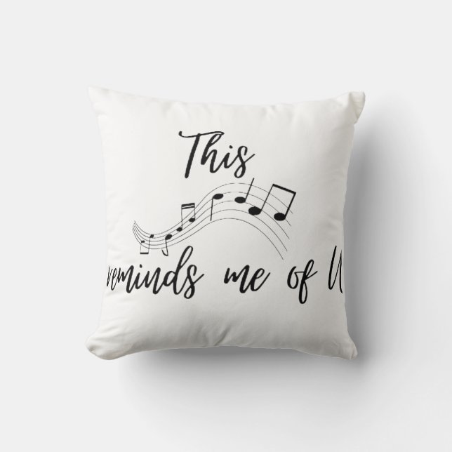 romantic quote love  throw pillow (Front)