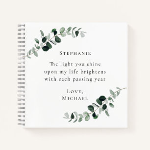 Romantic Quote Personalized Eucalyptus Notebook